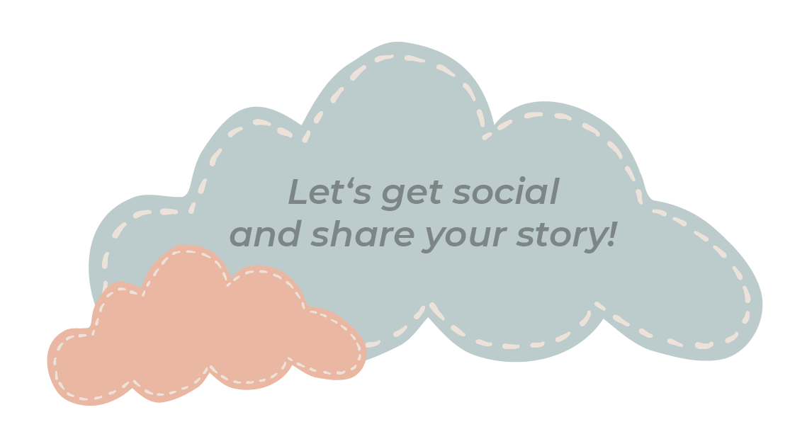 Sticker Wolke: Let's get social and share your story!